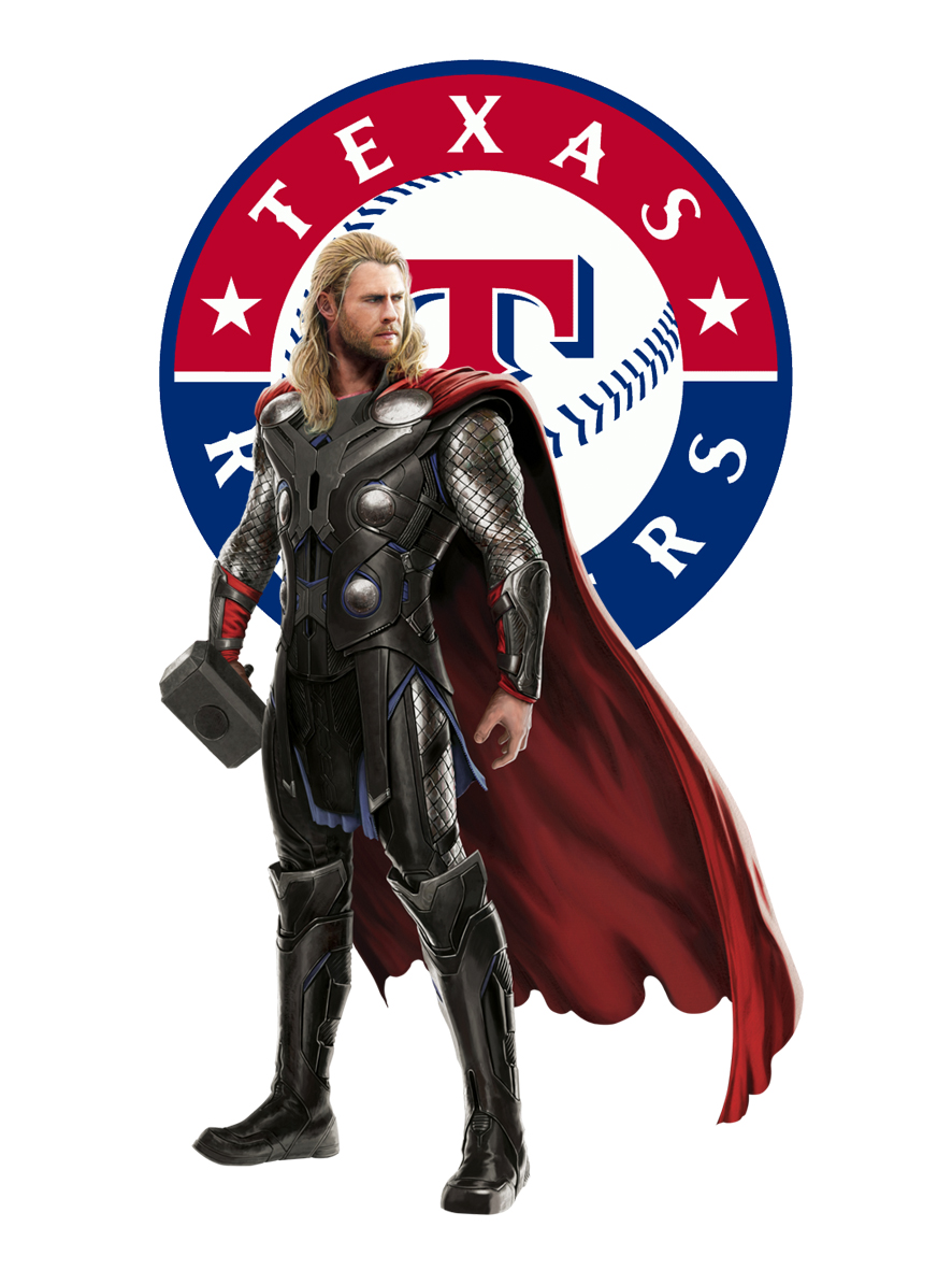 Texas Rangers Thor Logo iron on paper